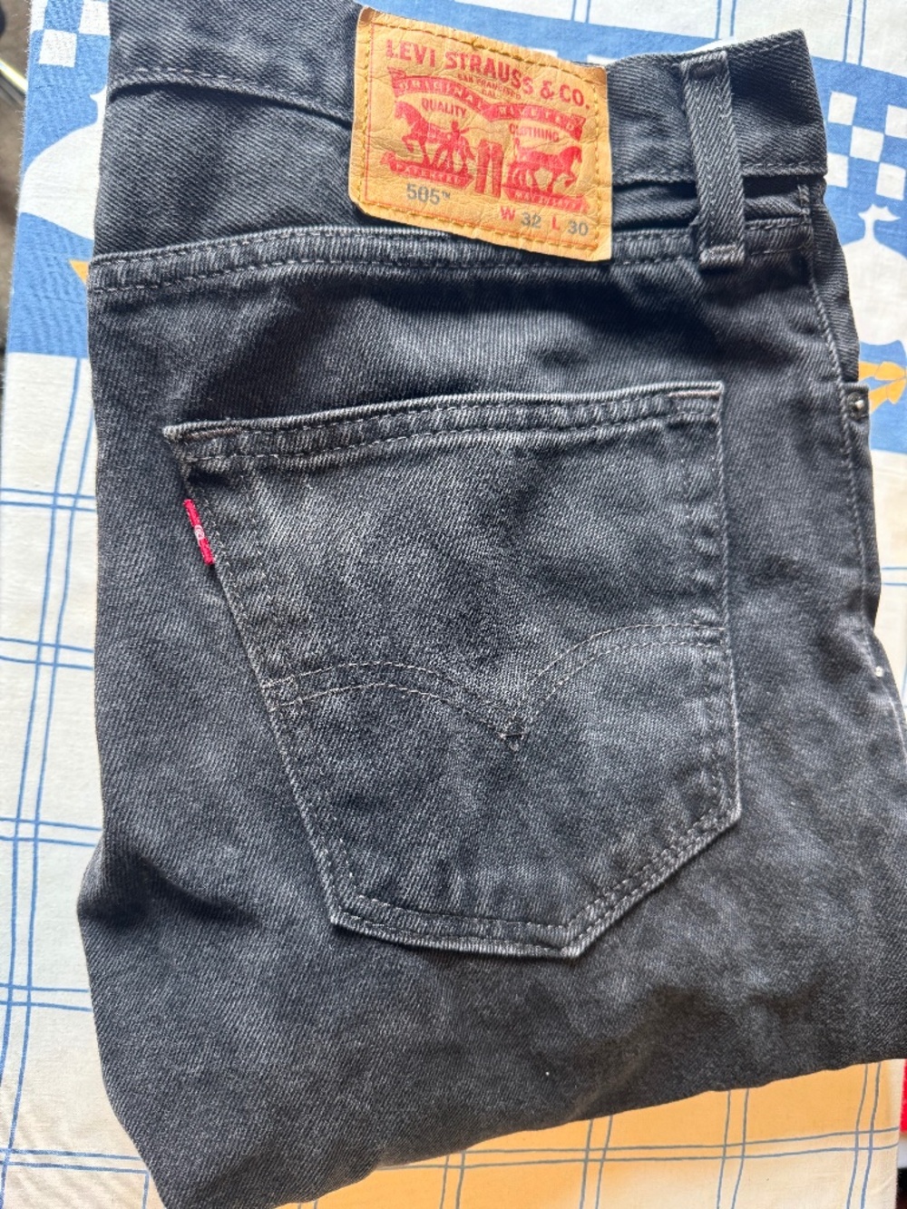 Levi’s 505 Regular Fit Black Jeans Men’s 32x30